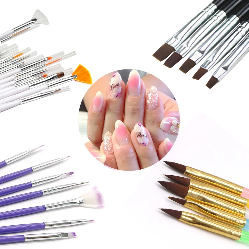 Кисти для ногтей щетка для очистки от пыли инструмент для ногтей DIY Кисти для маникюра для дизайна ногтей Педикюр кисти для рисования ногтей