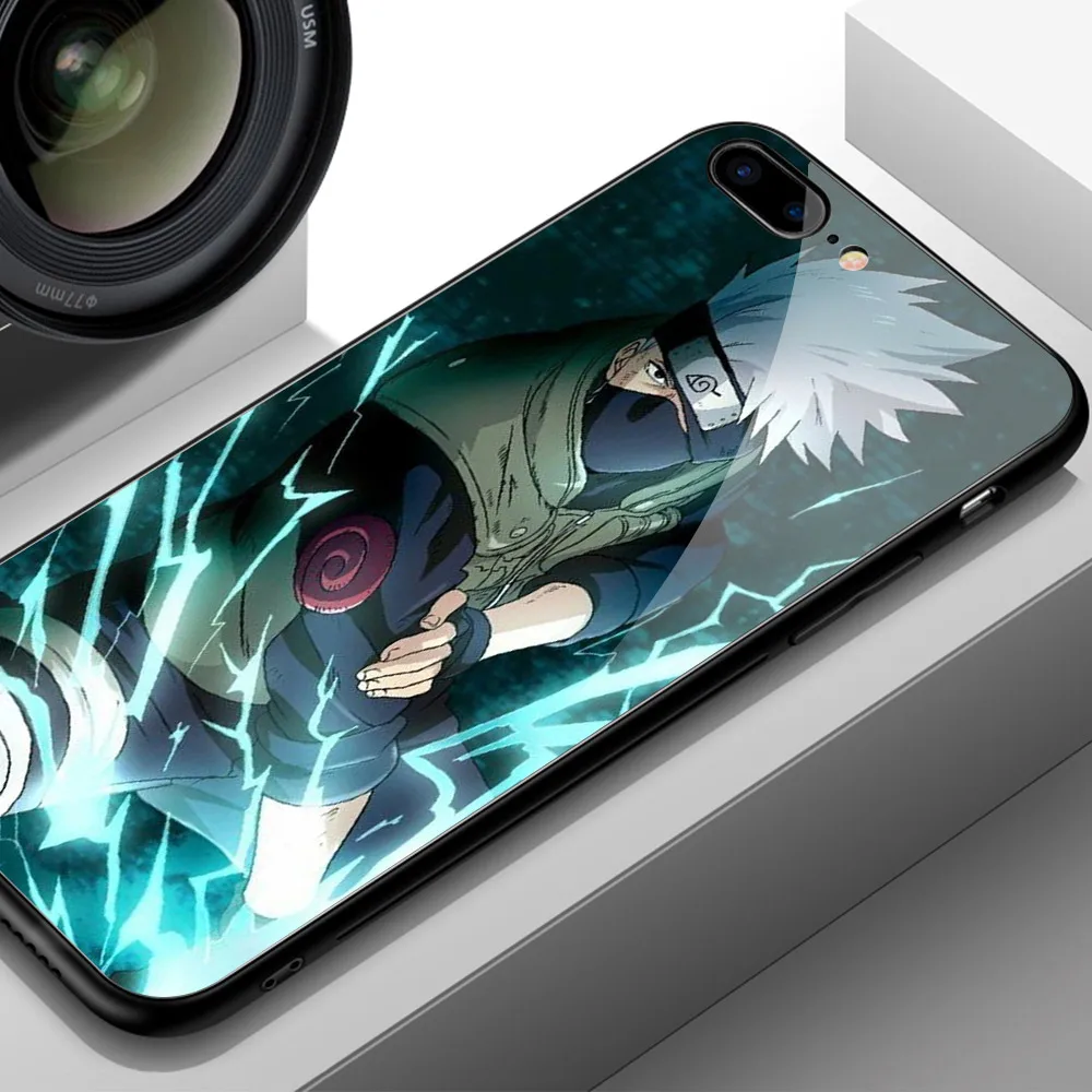 Finder чехол для чехол iphone XR героя аниме «Наруто Какаси из аниме «закаленное Стекло жесткая накладка на заднюю панель для iphone 6, 6 S, 7, 8 plus X XR XS MAX 11 pro max - Цвет: 01007