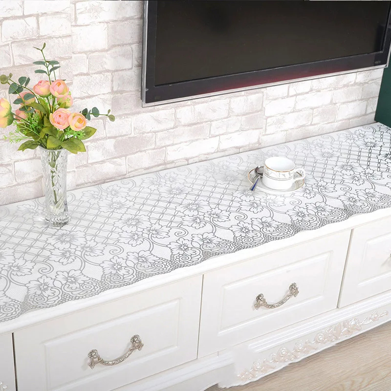 European Gold Silver PVC Table Cloth Overlay Tablecloths for Dining Waterproof Oilproof Floral Printed Anti Hot | Дом и сад