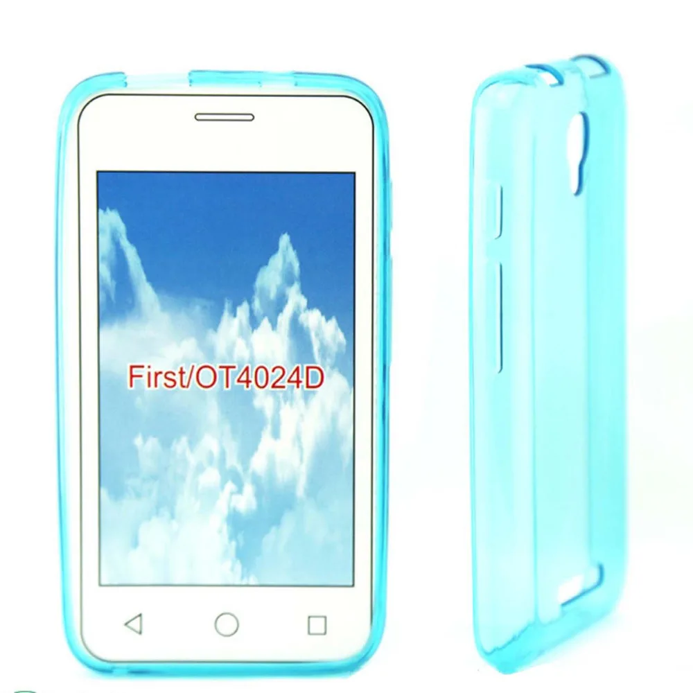 Мягкие силиконовые телефон Защитный Чехол Гель для Alcatel Pixi First/4024d/4024x4.0 ТПУ задняя