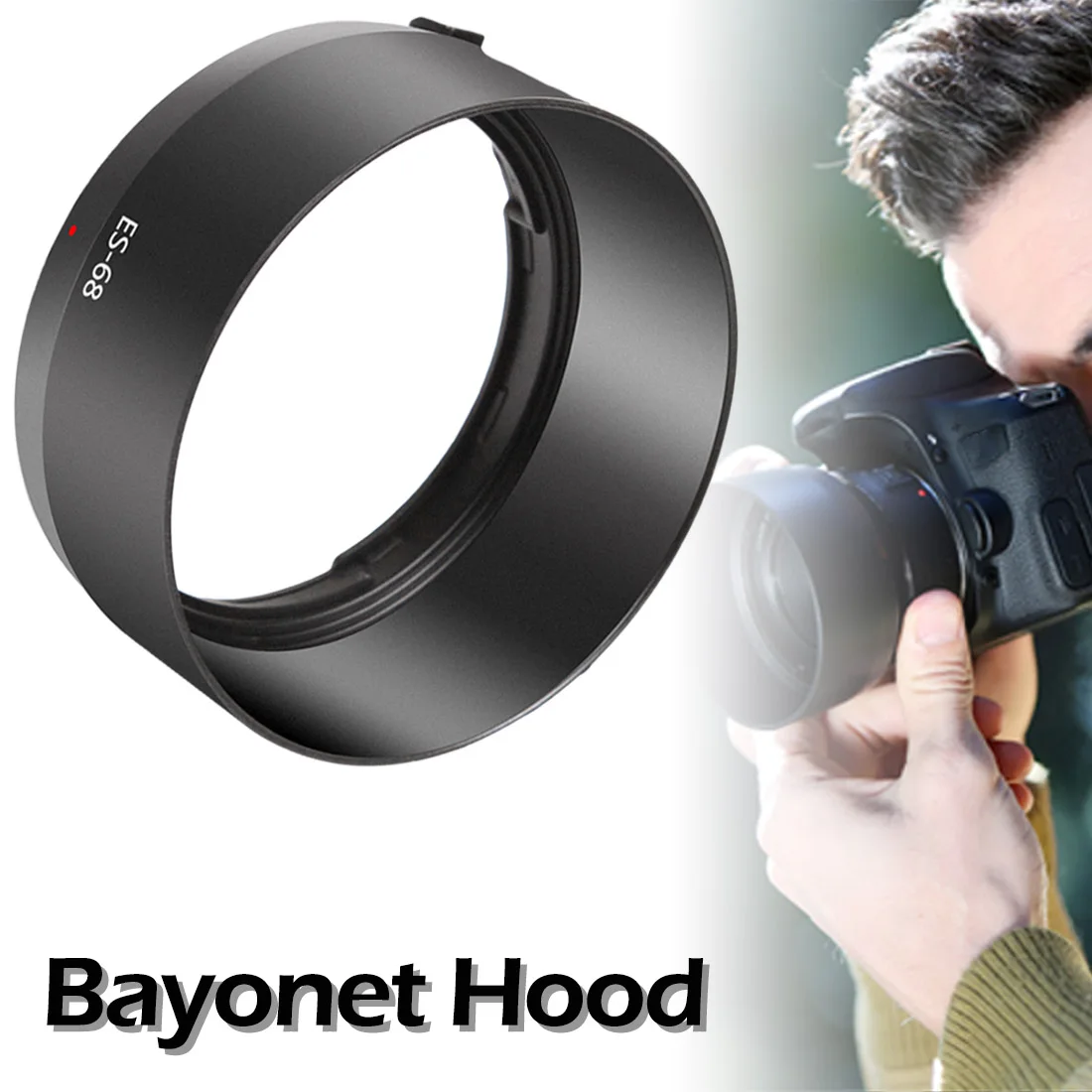 Двухсторонняя крышка объектива для камеры аксессуары Canon EF 50 мм f/1 8 STM Black пластик