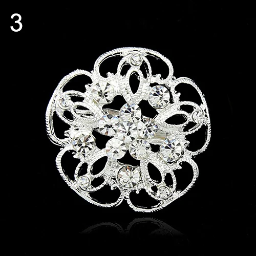 Цветок Сердце Стразы Посеребренная Брошь булавка свадебная брошь|brooch pins|pin