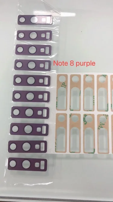 50 шт. Note 8 9 задняя крышка для объектива камеры стеклянная с клейкой наклейкой Samsung