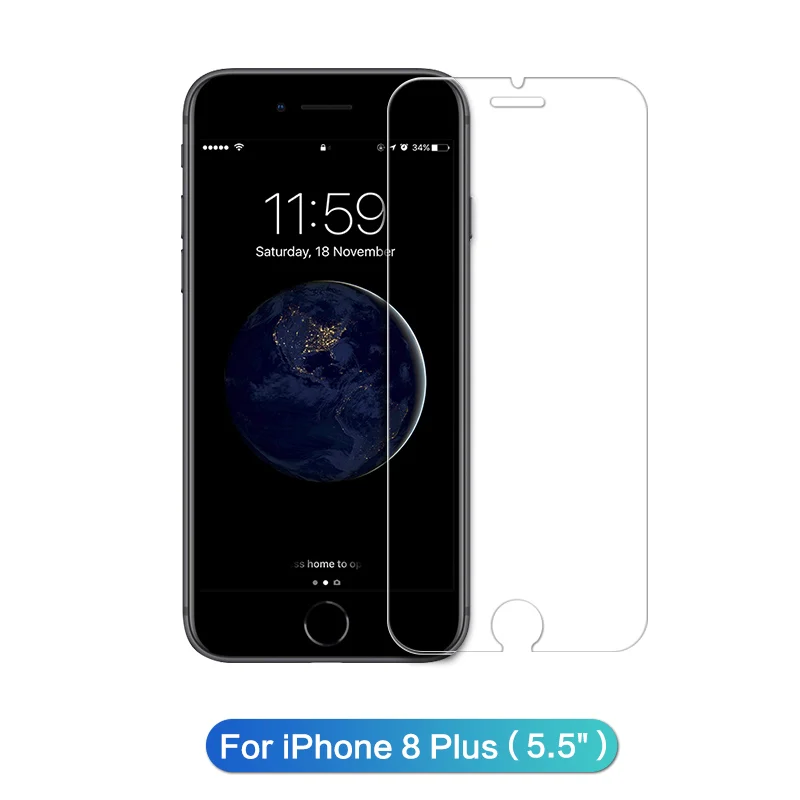 For iphone 8 Plus Защита экрана SmartDevil для iphone X Xs Max Xr 2.5D изогнутое закаленное стекло для iphone 6 6s Plus 7 Plus 8Plus защита экрана - Цвет: For iphone 8 Plus