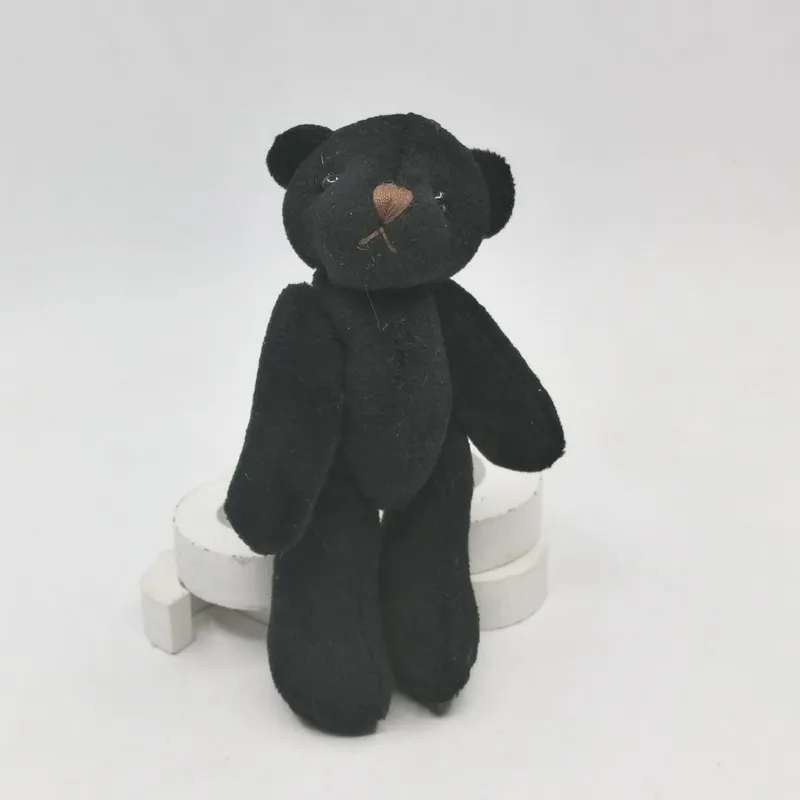 4 см 6 см 11 см# черный Объединенная Teddy Bear Подвески мягкие Игрушечные лошадки мягкие Куклы для сумка/ключ цепь/букет 20 шт./лот