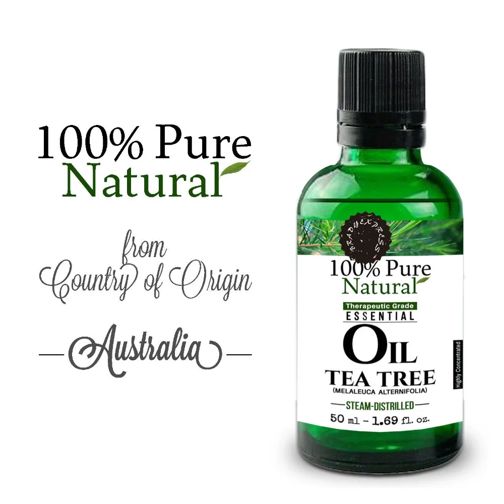 

FRee shipping 100% PURE NATURAL ESSENTIAL OIL AUS TEA TREE Steam-Distilled Therapeutic Grade