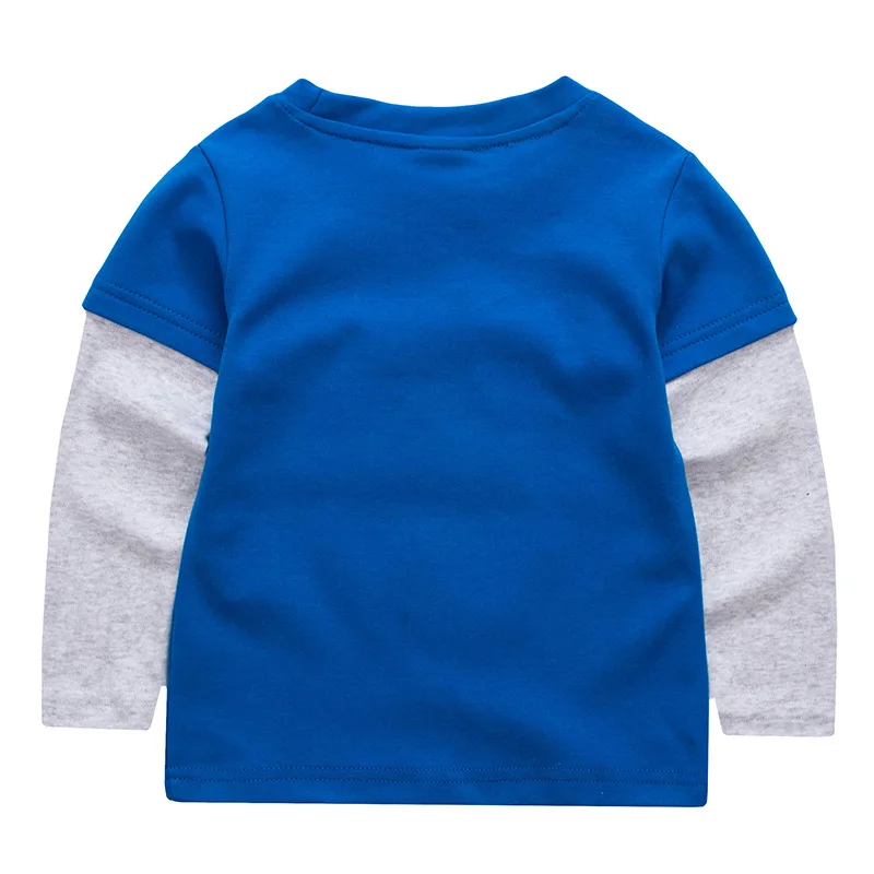 Jumpingbaby/Коллекция года; детская одежда футболка для мальчиков детская футболка с длинными рукавами хлопковая Футболка для малышей; CamisetaCostumes; roupas infantis menino