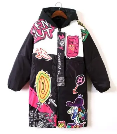Верхняя одежда с принтом в стиле Харадзюку для девочек теплый кардиган хип хоп
