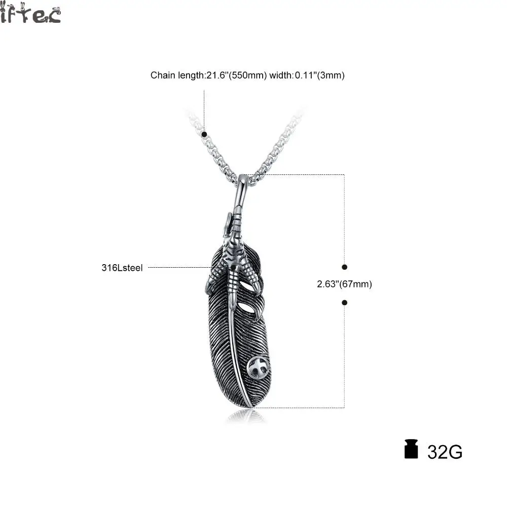 Iftec модный бренд Для мужчин S Jewelry Персонализированные мальчик Цепочки и ожерелья
