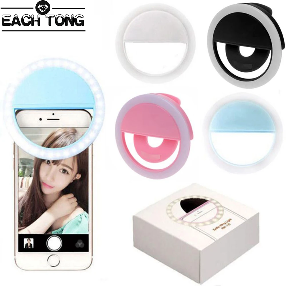 Мобильный телефон селфи светодиодный кольцевой флэш объектив красота