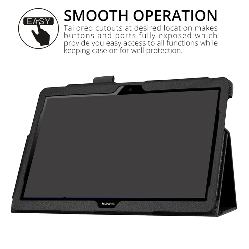 Чехол для huawei MediaPad T3 10 AGS-L09 AGS-L03 9,6 ультра тонкий складной чехол-подставка для Honor Play Pad 2 9,"+ пленка для экрана+ ручка
