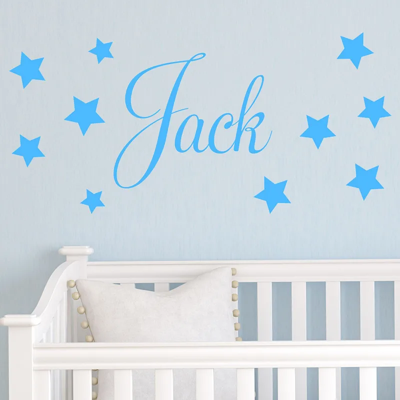 Красивые звезды декор синий цвет детские обои для детской комнаты Настенные