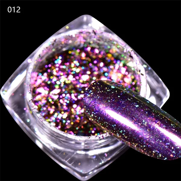 12A 3 шт BEAUTYBIGBANG зеркало для дизайна ногтей алюминиевые блестки хромированные Блестки для ногтей акриловая пудра погружающаяся пудра для украшения ногтей - Цвет: 12A