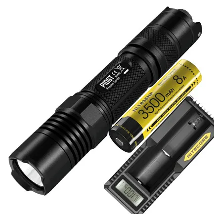 NITECORE P10GT тактический фонарь XP-L HI V3 светодиодный макс 900 люмен луч бросок 286 м факел Открытый Поиск спасательный маяк - Испускаемый цвет: P10GT NL1835HP UM10
