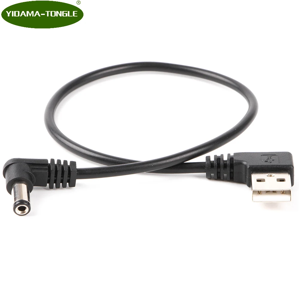 

Угловой кабель с разъемом USB на 5,5/2,1 мм, 5 В, 5,5X2,1 мм