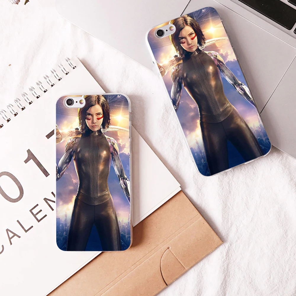 Новый фильм Alita битва Ангел жесткий и прозрачный чехол для iphone 8 7 6 6s плюс X XR XS XMAX 5 5C