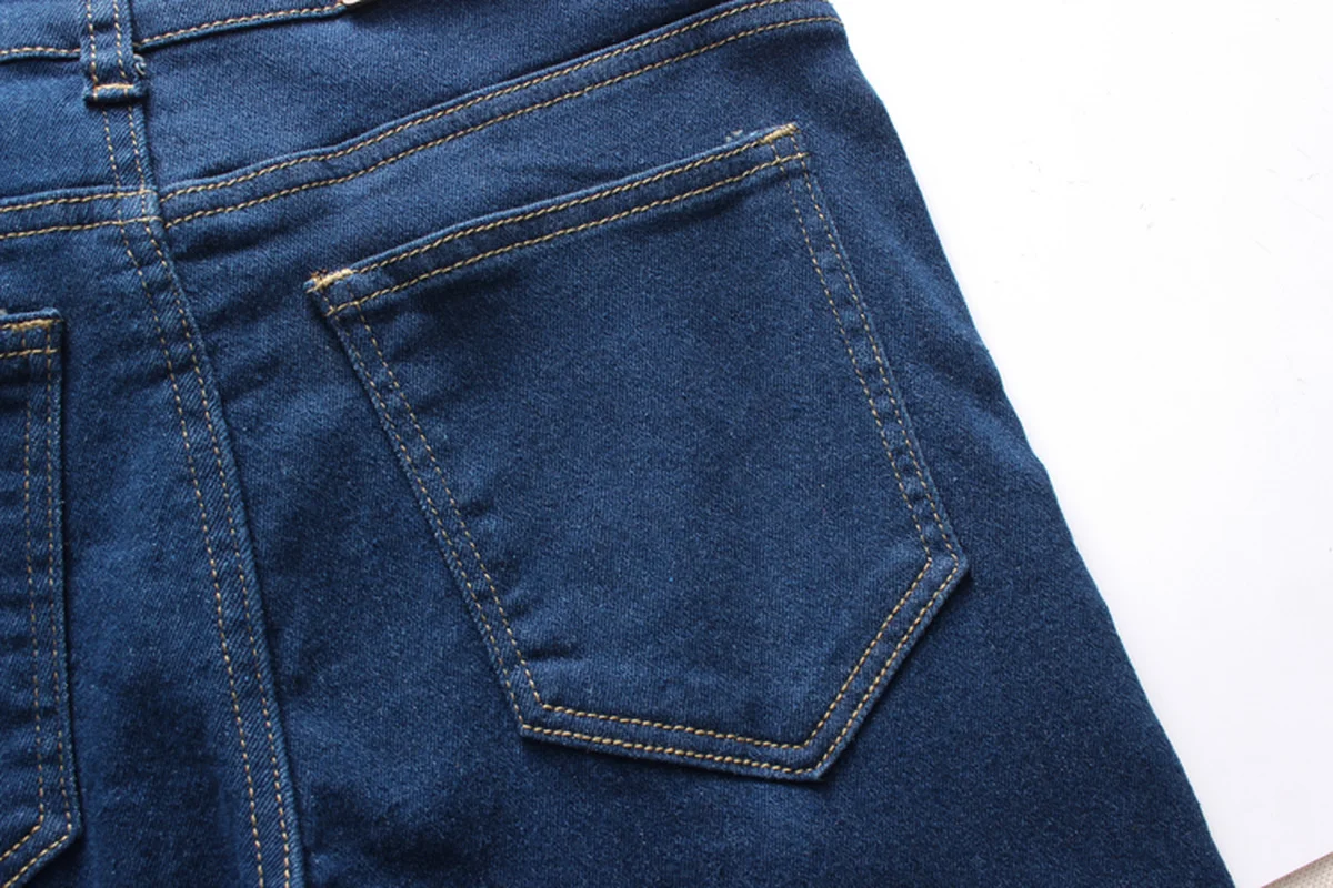 Мужские классические простые бриджи мужские синие черные джинсовые шорты