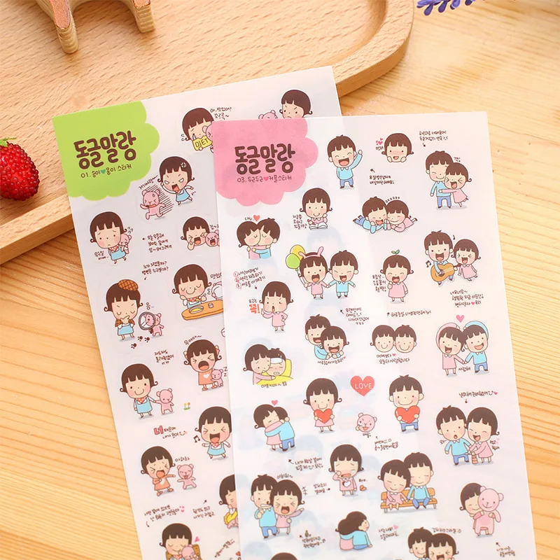 (6 листов/партия) декоративная наклейка в Корейском стиле | Канцтовары для офиса и