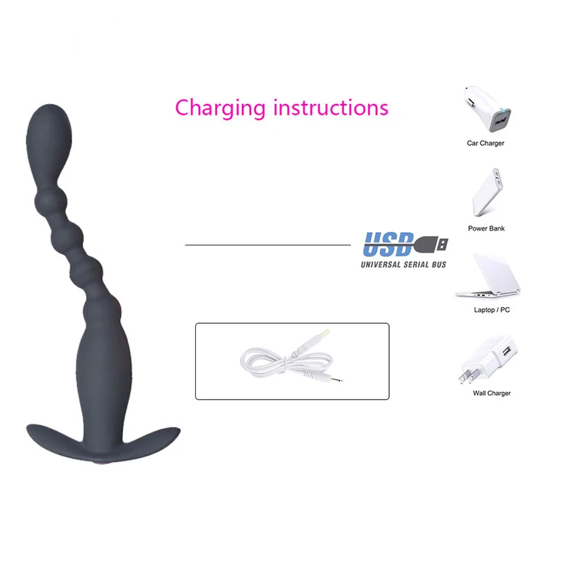 Беспроводной Анальный вибратор с дистанционным управлением для мужчин и женщин