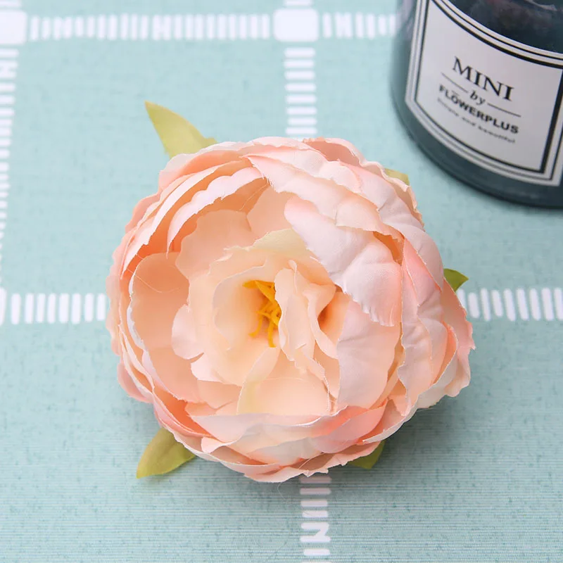 3pcs 9cm artificial flower peony high quality fake wedding car party Festive home decor Flower wall DIY silk flowers | Дом и сад