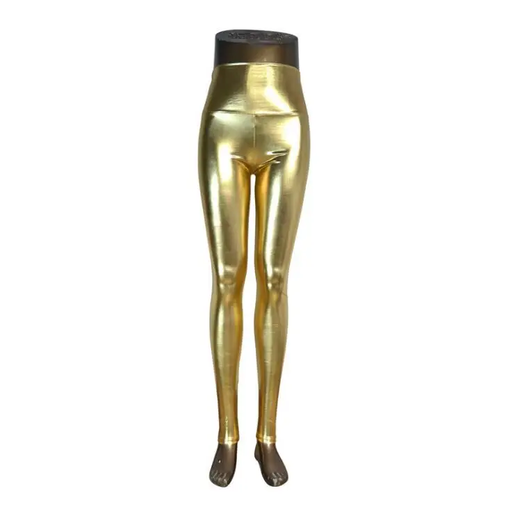 K303 Gold YGYEEG леггинсы из искусственной кожи темно-синие сексуальные женские леггинсы тонкие черные леггинсы Mujer Леггинсы эластичные Леггинсы пуш-ап - Цвет: K303 Gold