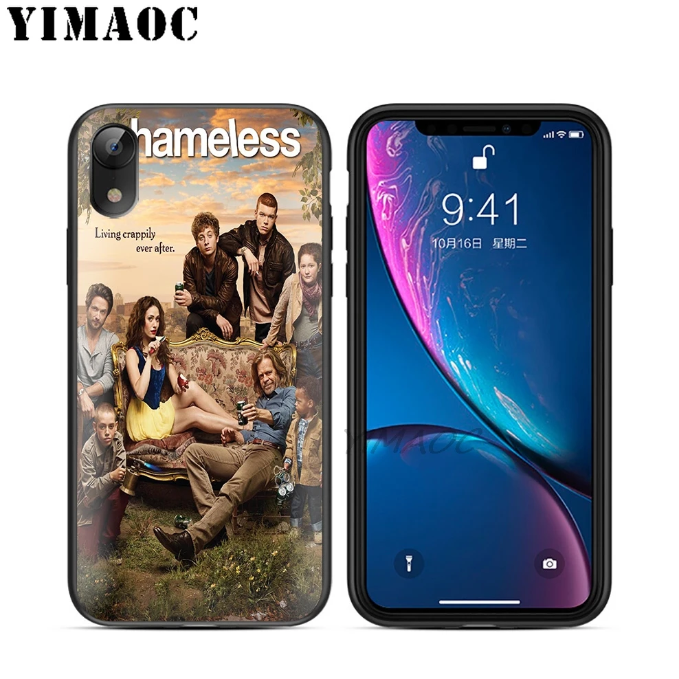 YIMAOC бесстыдный Забавный ТВ мягкий ТПУ Черный силиконовый чехол для iPhone X или 10 8 7 6