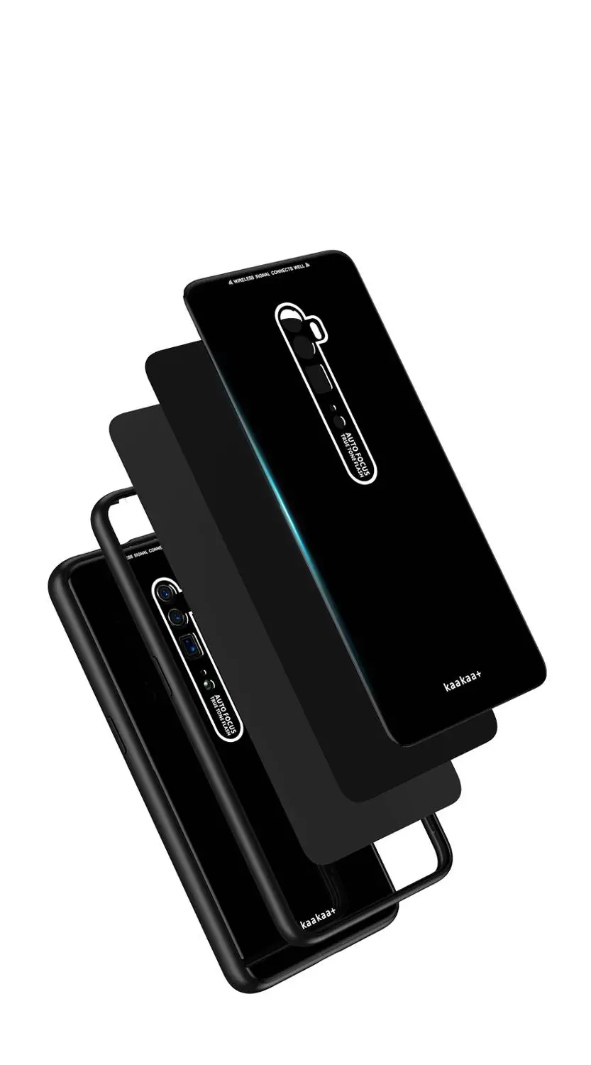 Для OPPO Reno 10X Zoom Case opporeno Gradient Aurora Plexiglass задняя крышка для чехлы