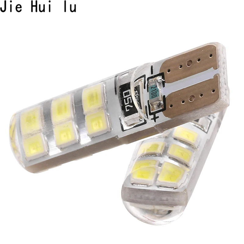 1 шт. T10 12smd 2835 SMD Автомобильный светодиодный светильник DC 12V W5W 12 светодиодный лампы синий зеленый красный розовый белый желтый