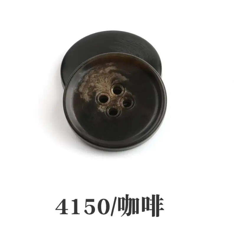 4150coffee DIY Швейные аксессуары 1 лот = 10 шт. круглый узор из смолы Кнопка шерстяное пальто кнопка для ветровки платье костюм брюки Кнопка - Цвет: 4150coffee