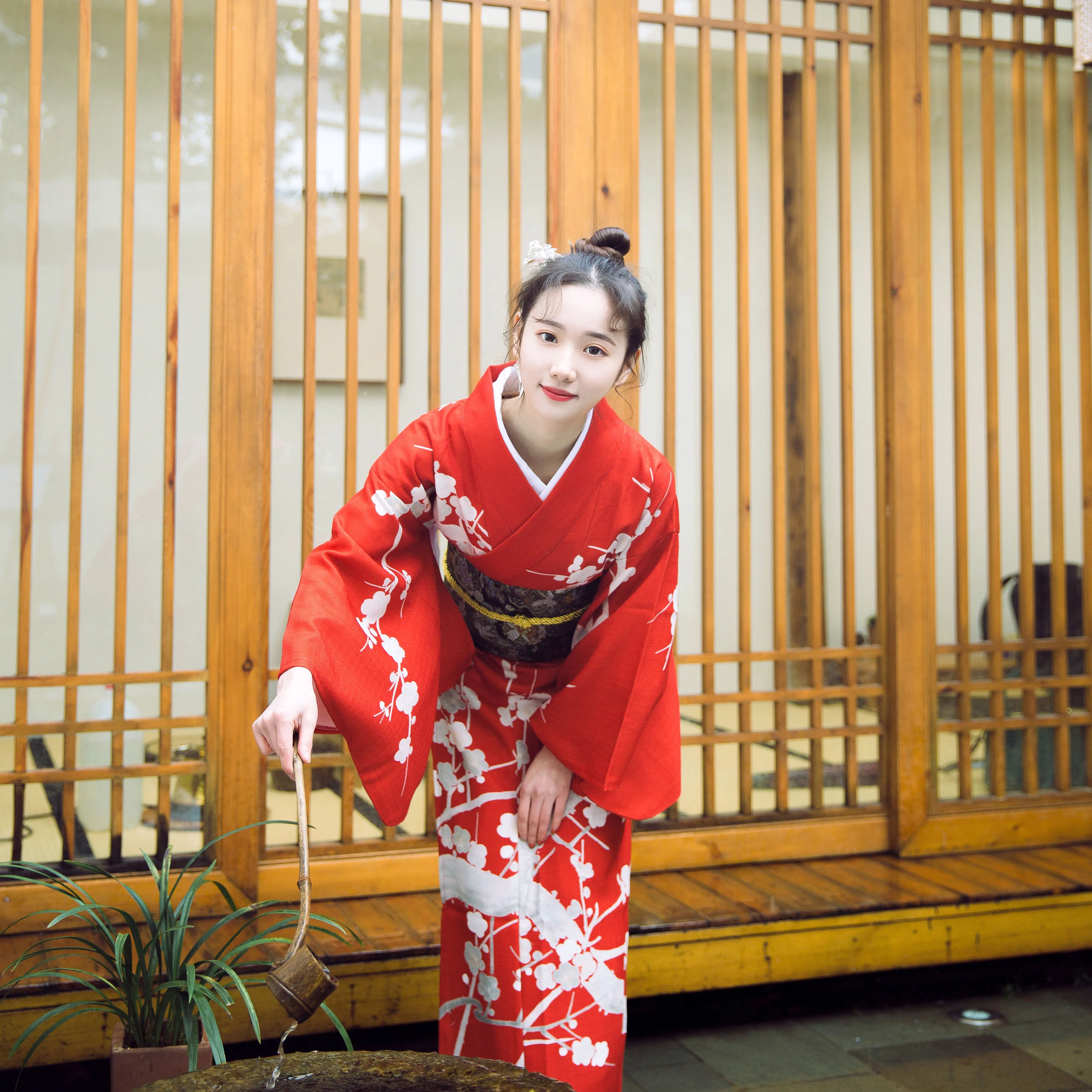 Japanese kimono With Obi traditional dress cosplay female yukata women haori Japan geisha costume obi kimonos woman Cosplay