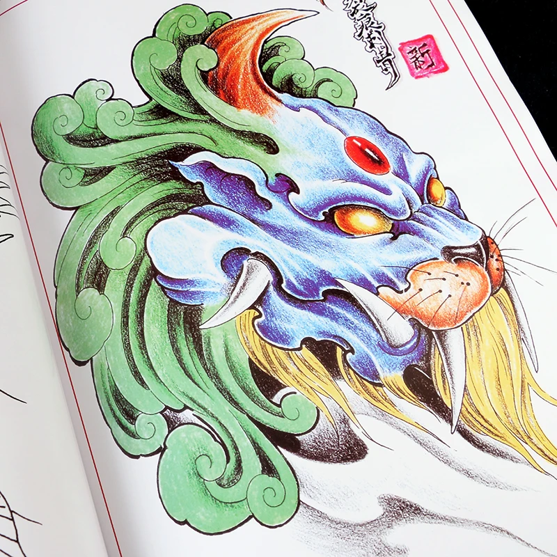 Книга татуировки Flash новые конструкции рукописи Sketchbook живопись комплекты 60