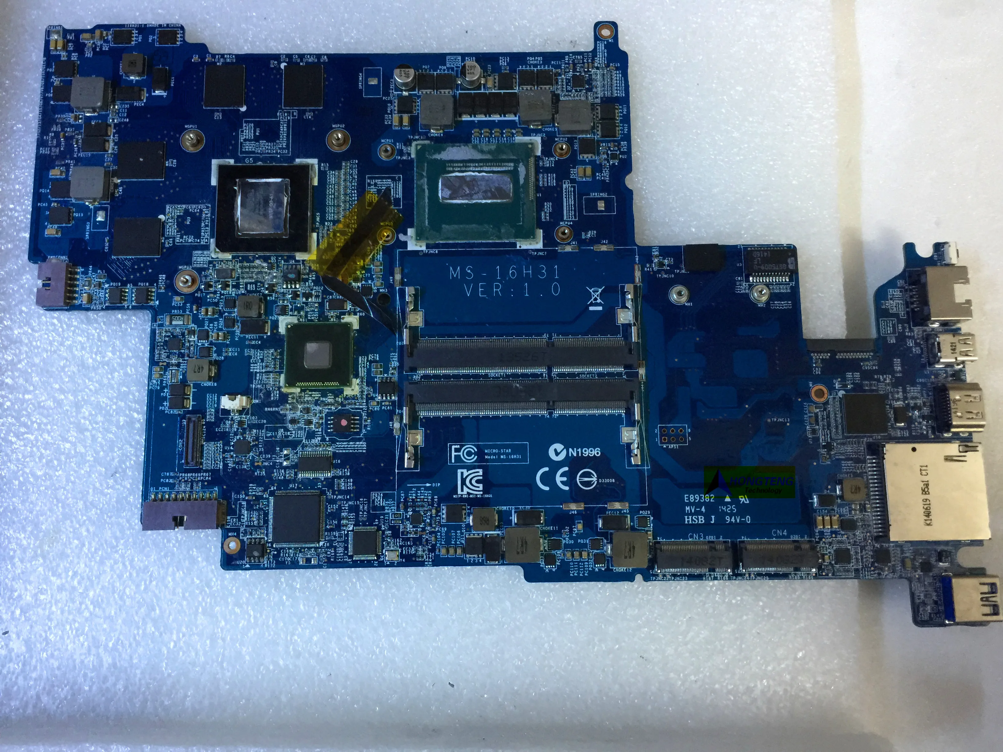 

genuine MS-16H31 MS-16H3 FOR MSI WS60 LAPTOP MOTHERBOARD WITH I5 CPU AND QUADRO K2100m Test OK