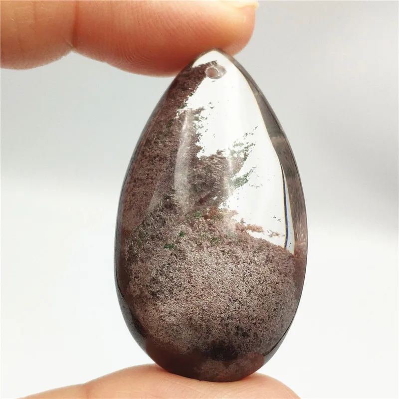 Подлинное натуральное красное фантомное ожерелье подвеска в виде капли воды