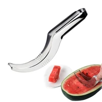 stainless steel watermelon slicer cutter knife corer fruit vegetable tools kitchen accessories gadgets
