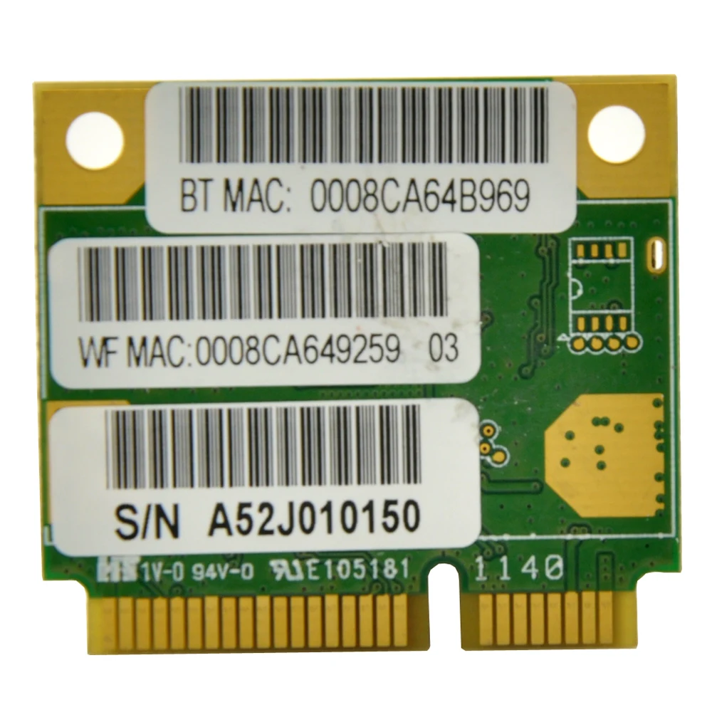 RaLink RT3290 802.11b/g/n 150 Мбит/с мини PCI E WiFi адаптер с Bluetooth 3 0 BT комбинированная карта для