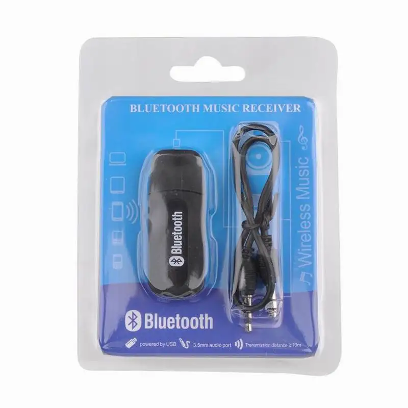Bluetooth приемник аудио Беспроводной Музыка передатчик стерео Aux USB адаптер с