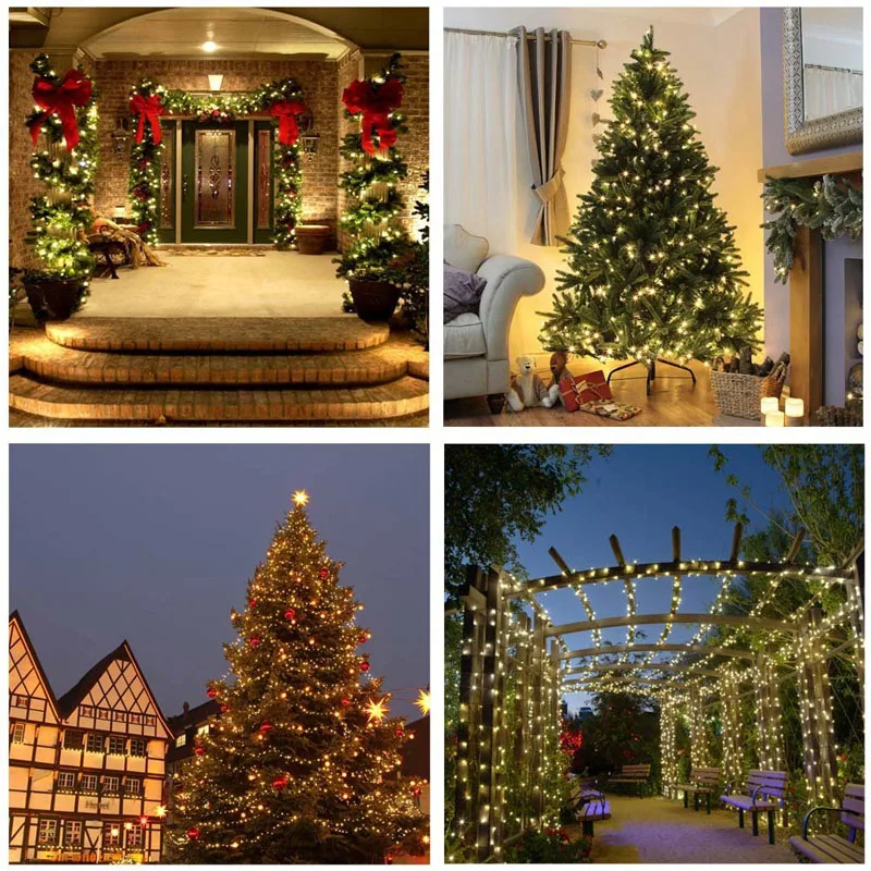 Уличная светодиодная сказочная гирлянда RGB Водонепроницаемая IP65 10 м 20