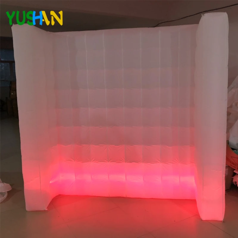Nice Curve Portable Inflatable Wall Color Changing LED photography backdrops Wedding Photoboot HotSale | Дом и сад