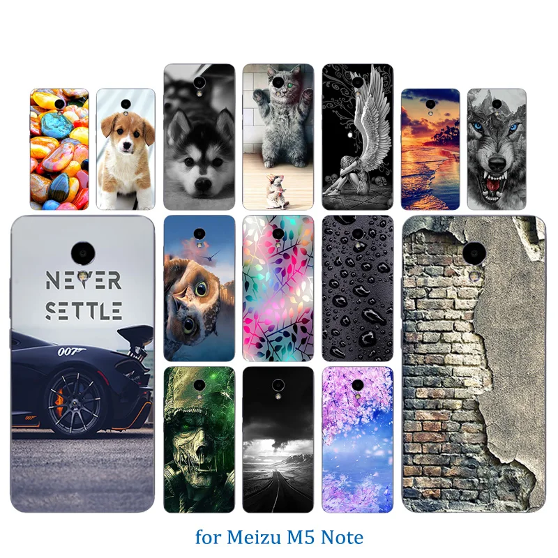 Чехол для телефона Meizu M5 Note мягкий прозрачный силиконовый чехол Blue Charm 5 цветной из