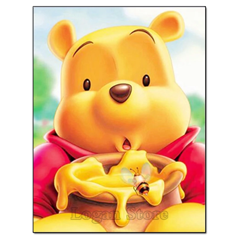 Volledige vierkante ronde diamant 5D DIY Diamond Painting &quotWinnie the Pooh&quot geborduurd Mosaic Home Decor SSC313 | Дом и сад
