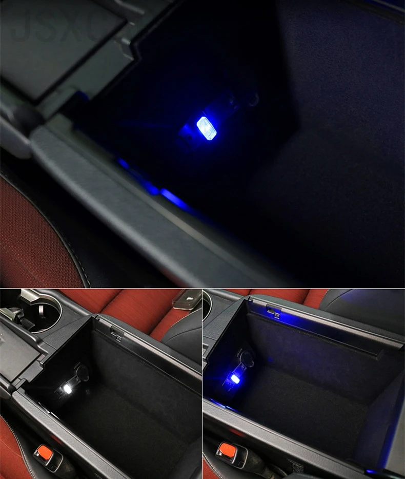 USB мини беспроводной интерьер автомобиля окружающее освещение атмосфера
