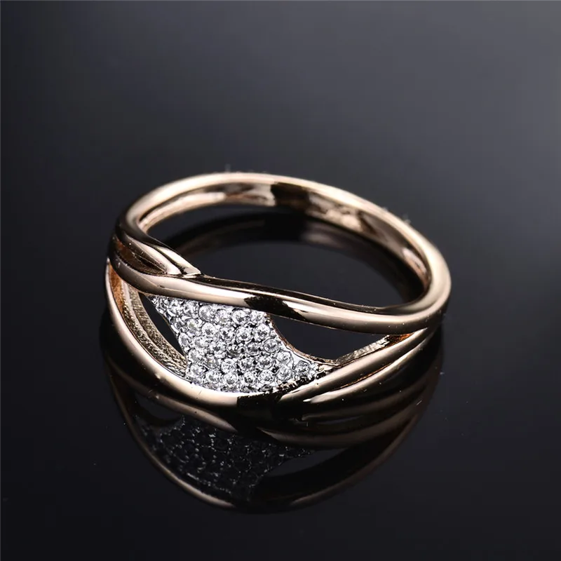 Кольца будонг для женщин подарок на день Святого Валентина 2017 модное Золотое