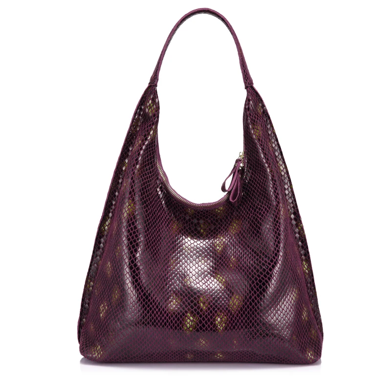 Женская большая кожаная сумка на плечо REALER|genuine leather shoulder bag|bags withleather bag |