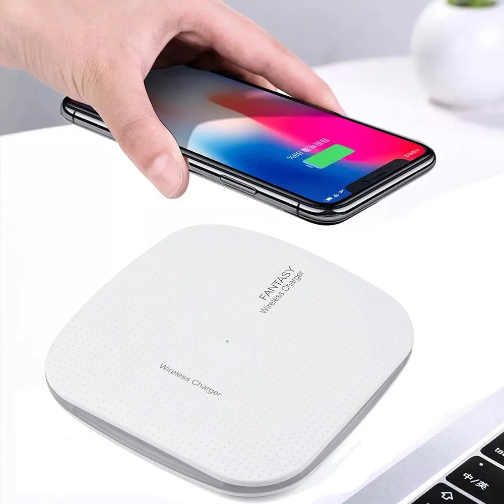 BEHATRD Ultra-thin Mini Qi Wireless Charger Power Charging Pad For Iphone XS/XS Max/XR#Y4 | Мобильные телефоны и