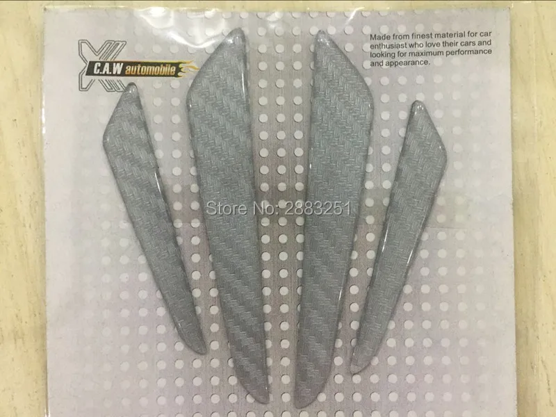 4 шт. автомобильный Стайлинг бамперные ленты углеродное волокно двери