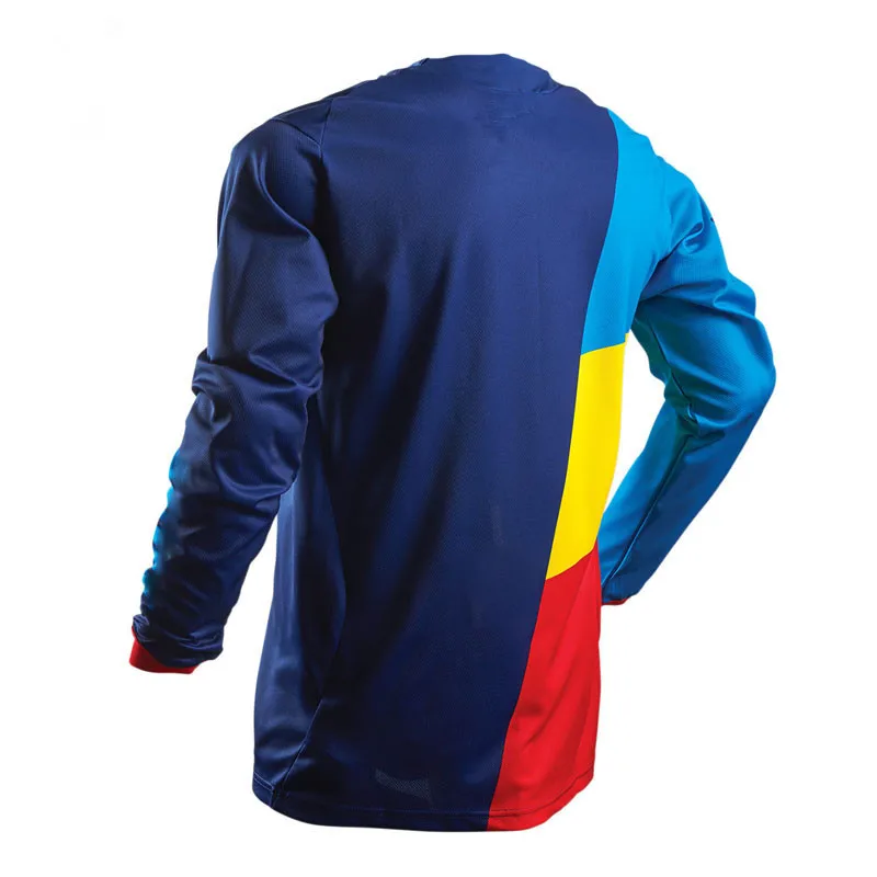 2018 ropa moto hombre Мужская футболка быстросохнущая MTB DH горный велосипед Джерси для