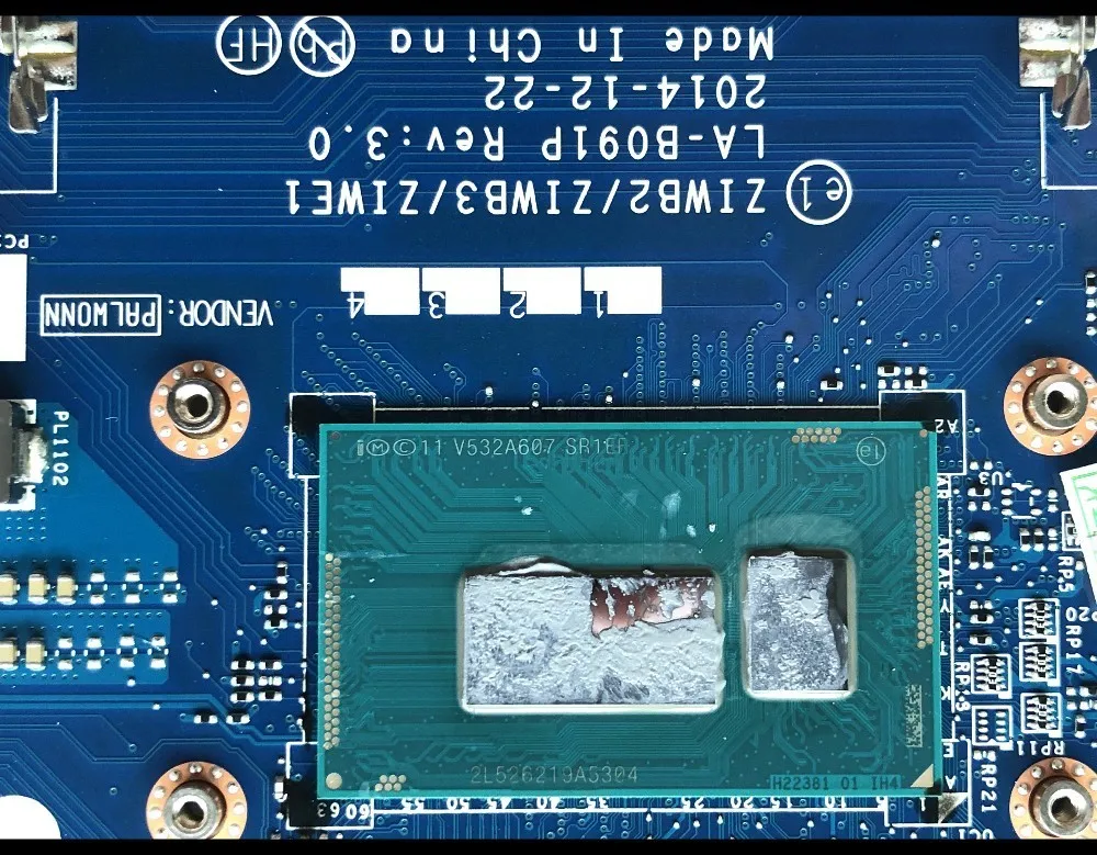 Высокое качество FRU:5B20G46259 для Lenovo Ideapad материнская плата ноутбука и ZIWB2/ZIWB3/ZIWE1/SR1EF