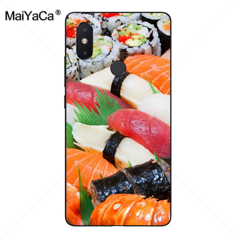 MaiYaCa Japanese cuisine Sushi food rice Phone Case for xiaomi mi 8 se 6 note2 note3 redmi 5 plus note4 Cover | Мобильные телефоны