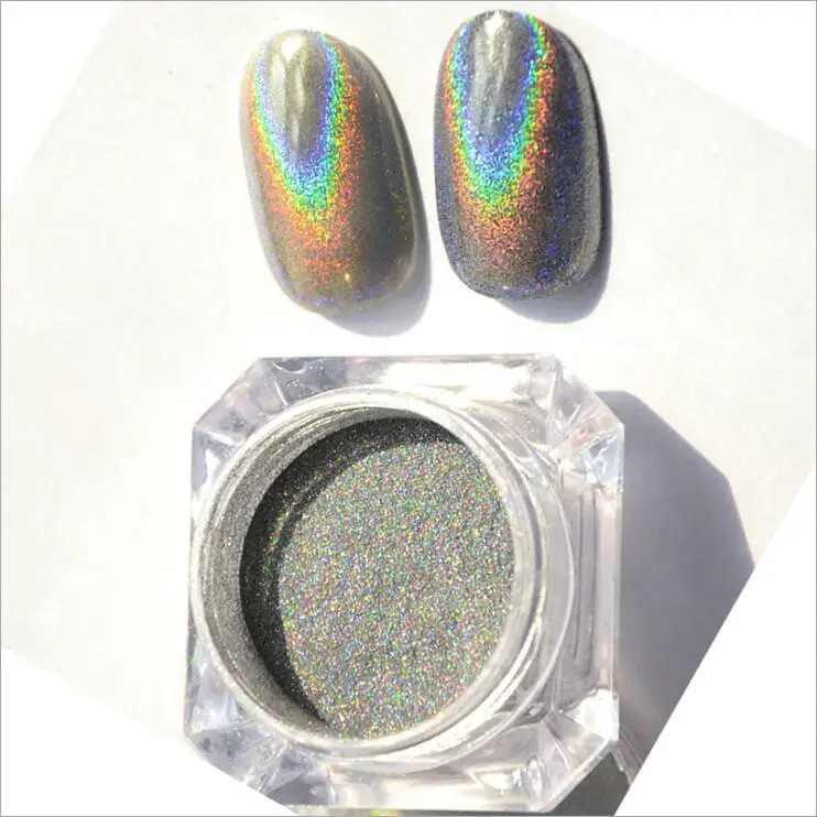 Beleshiny 1 г/кор. Голографический лазерный ногтей блестит Холо Радуга Дизайн
