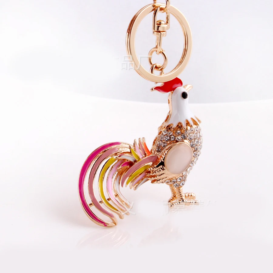 Pro acme 2017 новые красивые шикарные брелки с петухом Хрустальная цепочка для ключей